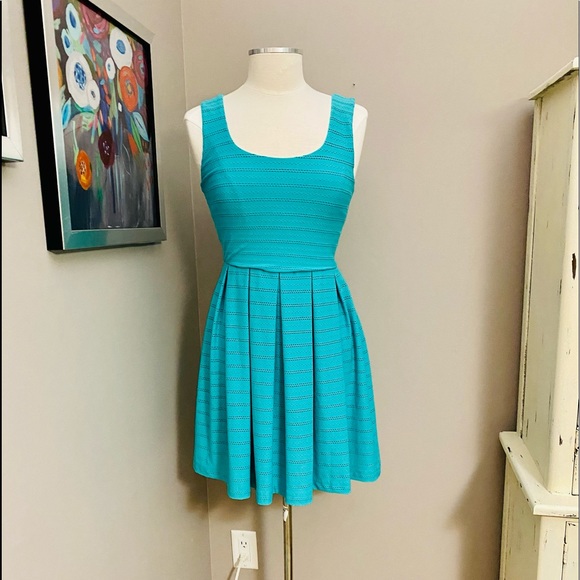 B. Darlin Teal Summer Dress Size 7/8 - Picture 1 of 4